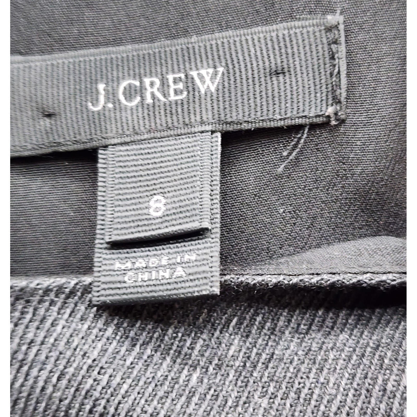 J.Crew Wool Blend Faux Leather Pocket Shift Sheath Dress Career Size 8