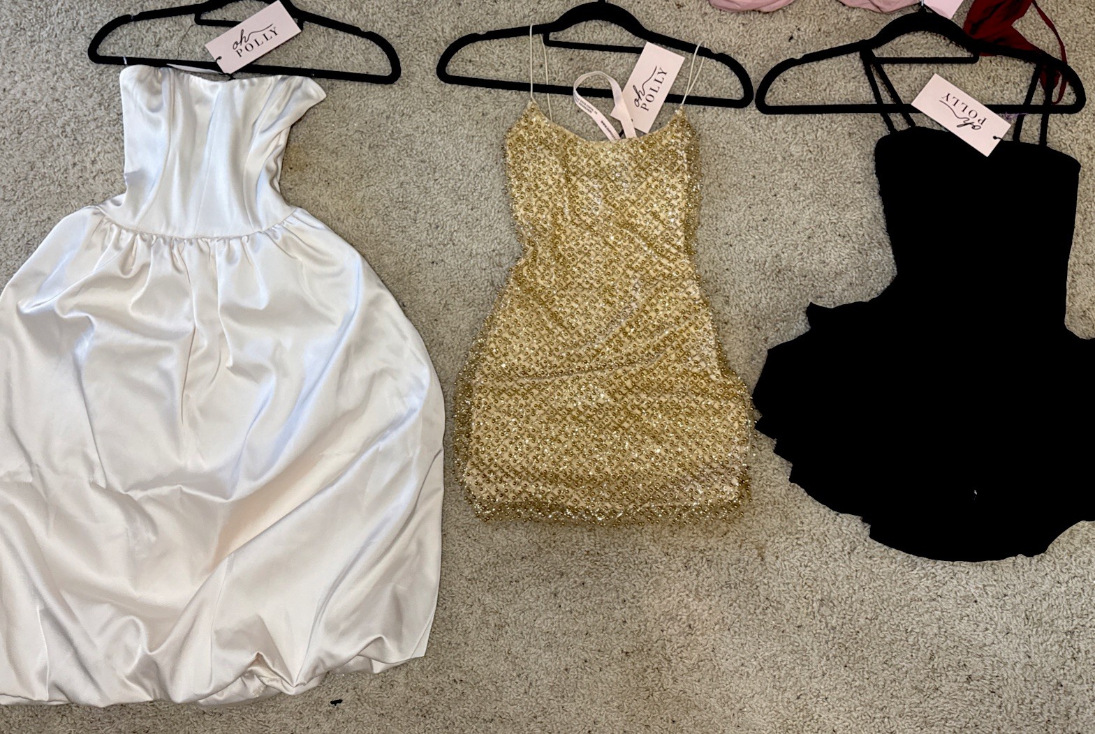 Oh Polly! Bundle 3 Pieces Dresses Size 0 US New with Tags Gold!