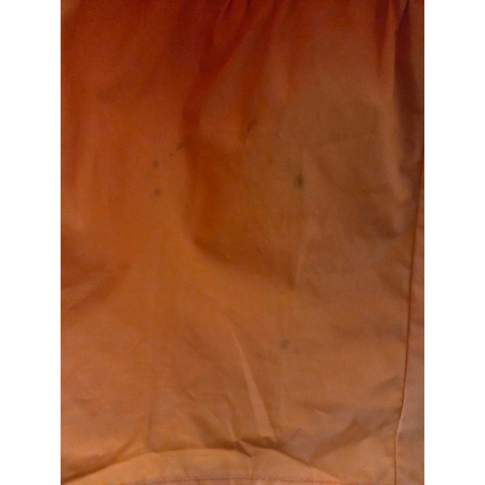 D263. Orange Ruffle-Sleeve Tiered Dress