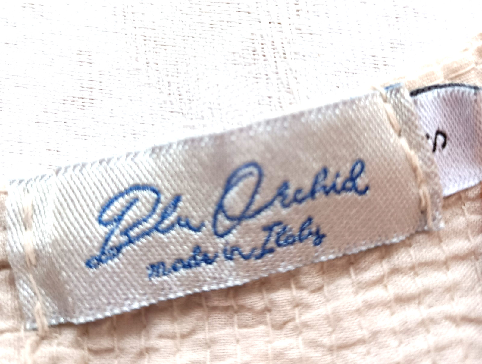 Blu Orchid Made In Italy Linen Sequin Detail Mini Dress sz S Oatmeal