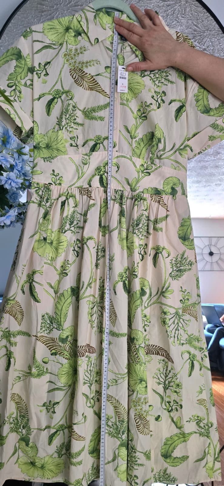 Talbots maxi summer dress (size 8/M) with pockets/elastic waist Brand new w/tags