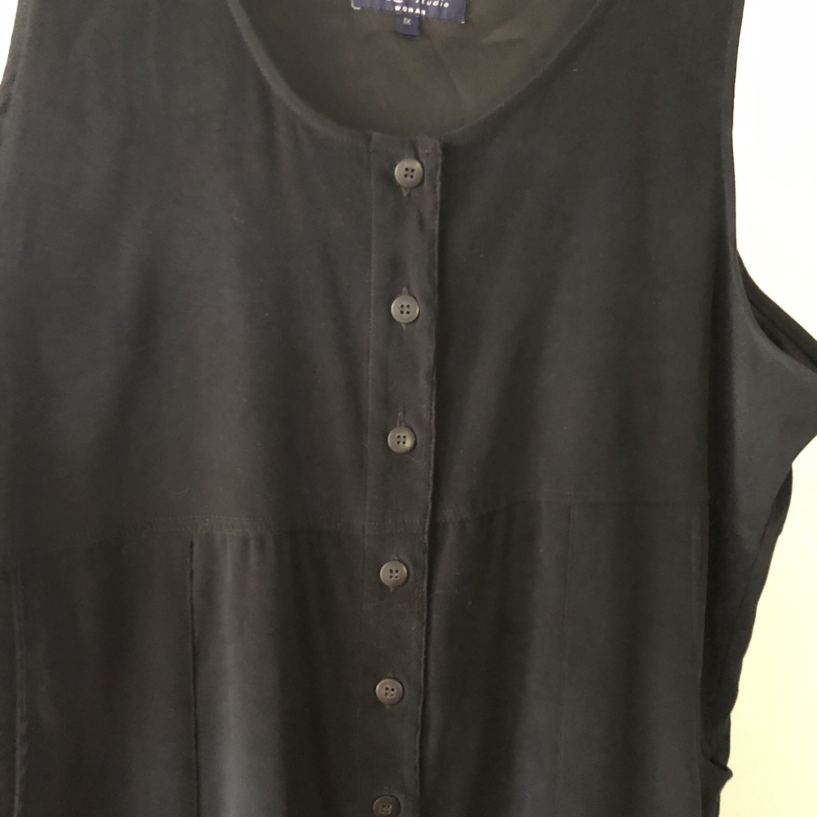 HSZ Studios Size 1X Black Jumper With Pockets And Side Slit