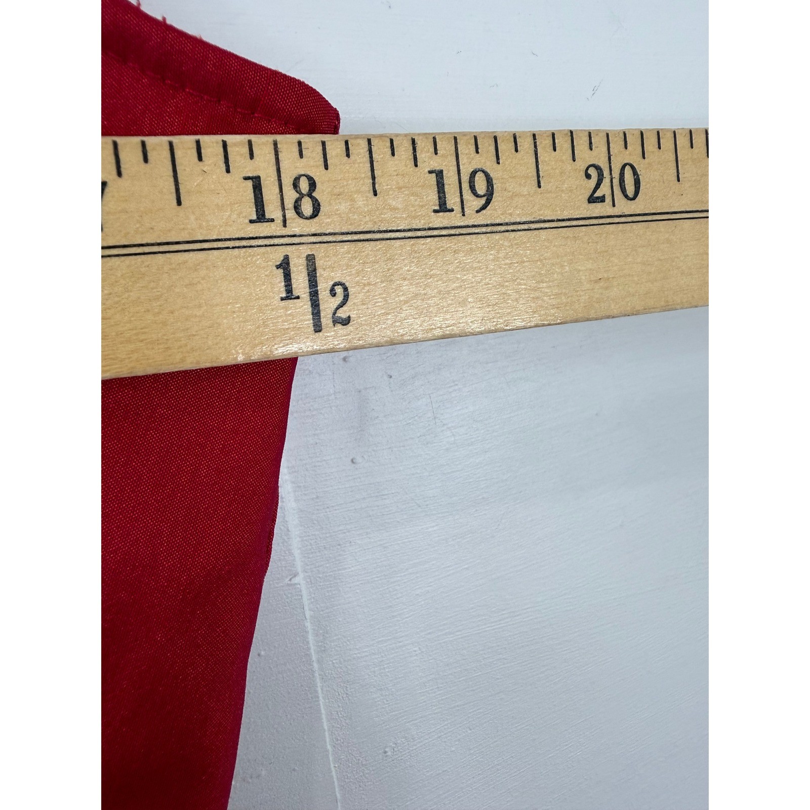 Samuel Dong Red Sculptural Ruffle Bubble Hem Dress Bow Pockets Size M