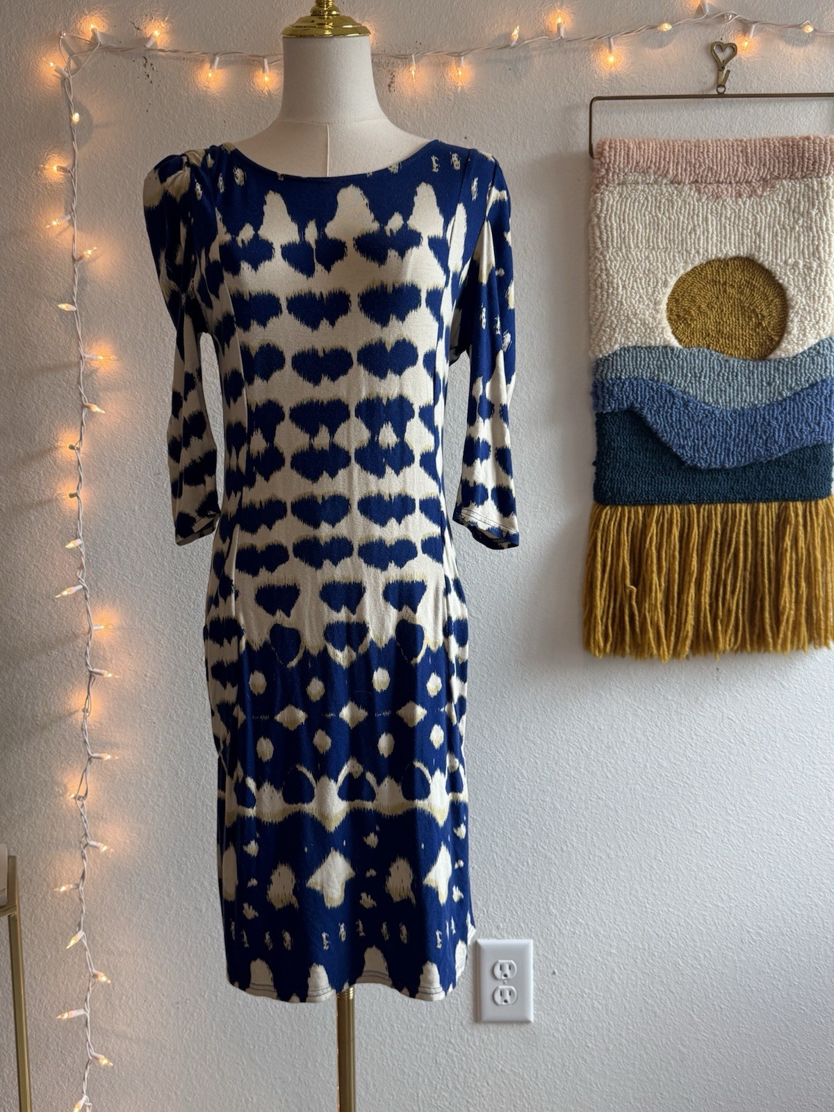 Bel Kazan Dress Women’s Size XS Art To Wear Party Casual Bodycon Shift Artsy