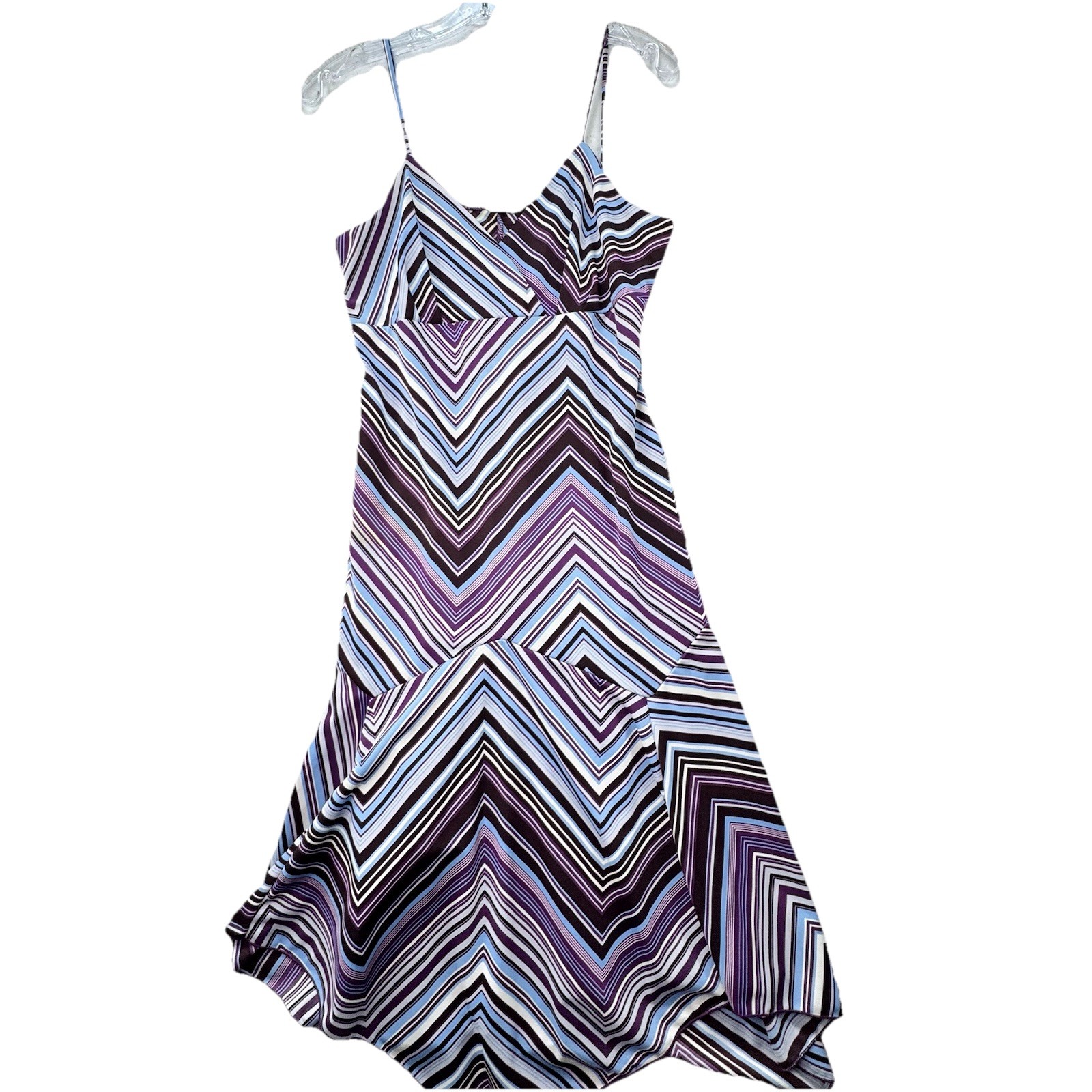 Fashion Bug Women’s Vintage Dress Size Small Ditzy Y2K Babydoll Asymmetrical