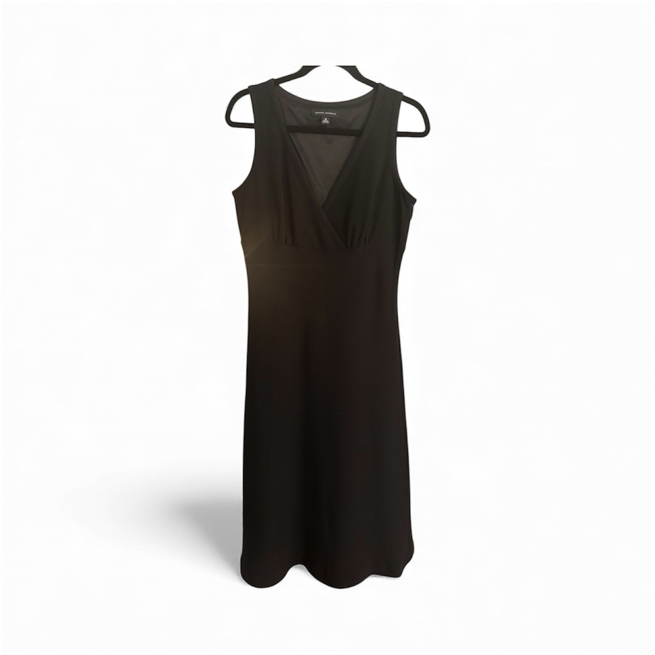 Vintage 2003 Banana Republic Sleeveless V-Nexk MIDI Dress Sz 10 Classic Elegant