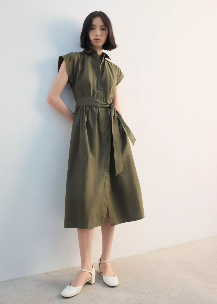 NWT mango Belt shirt dress
