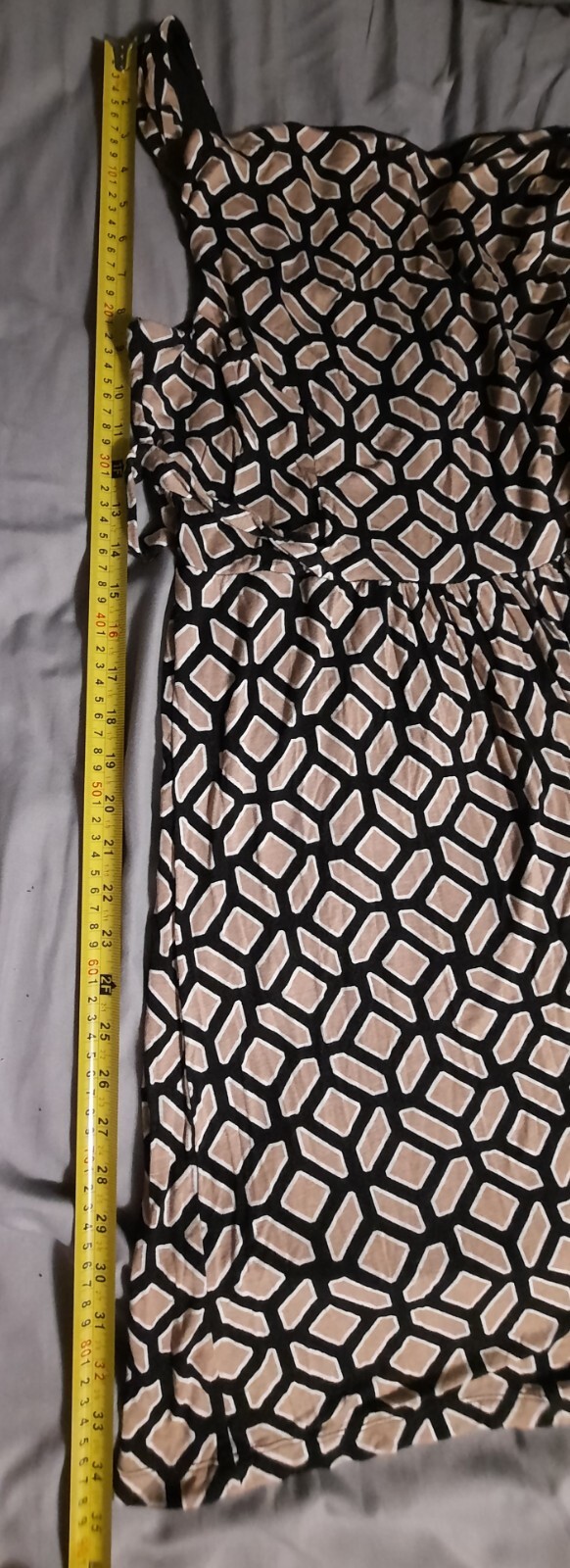 APT. 9 Women’s Black Beige White Sleeveless Ties In Back Dress Size XL