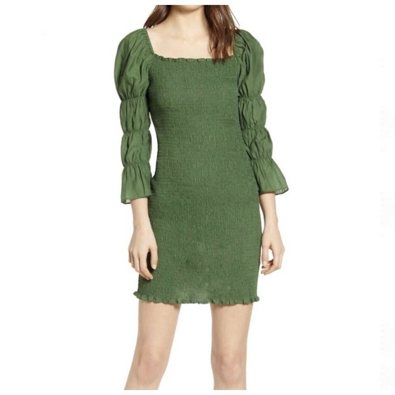 J.O.A. Puff Sleeve BodyCon Mini Dress Medium