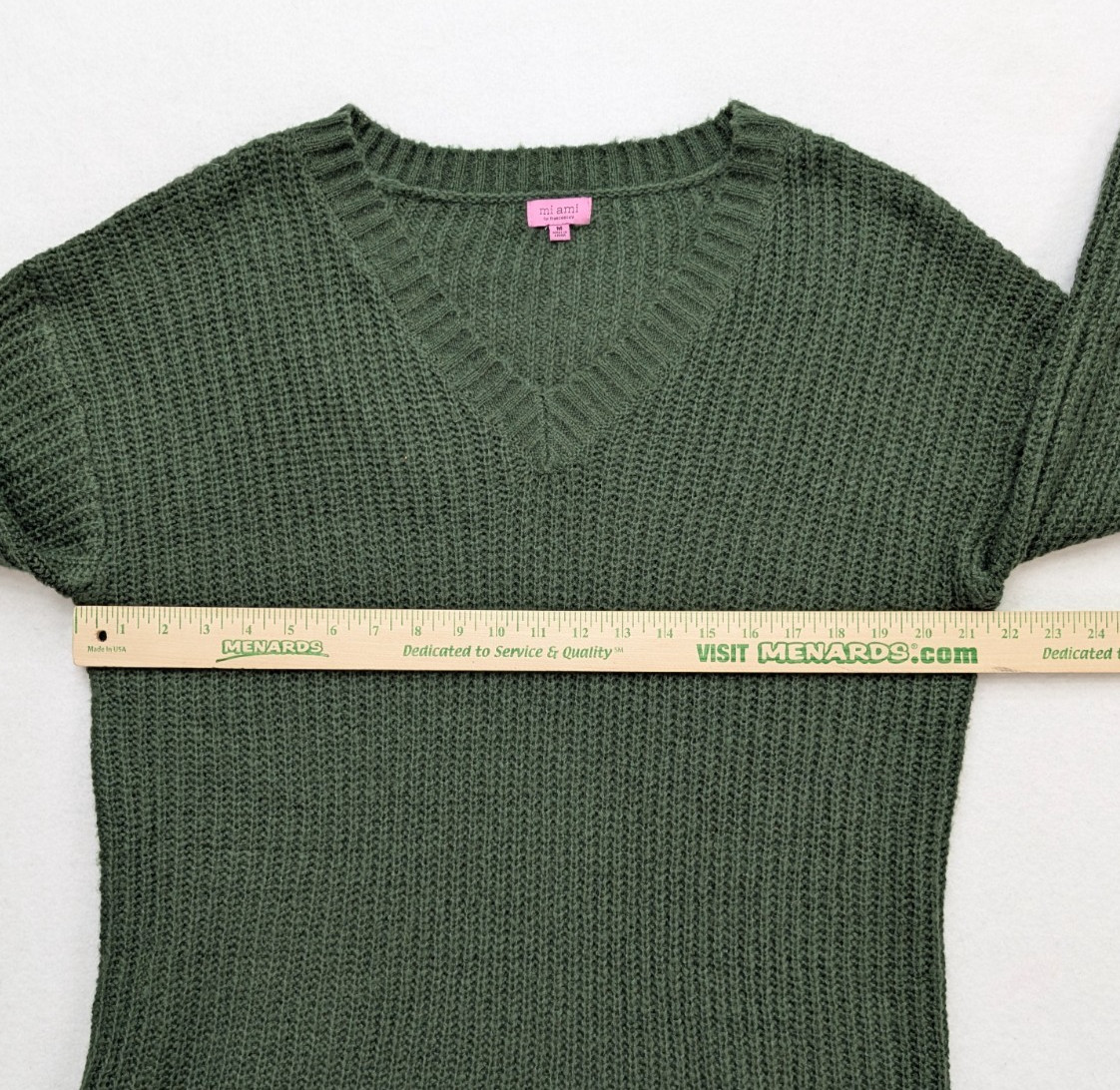 Mi Ami for Francesca’s Women’s Sweater Dress Size M Green