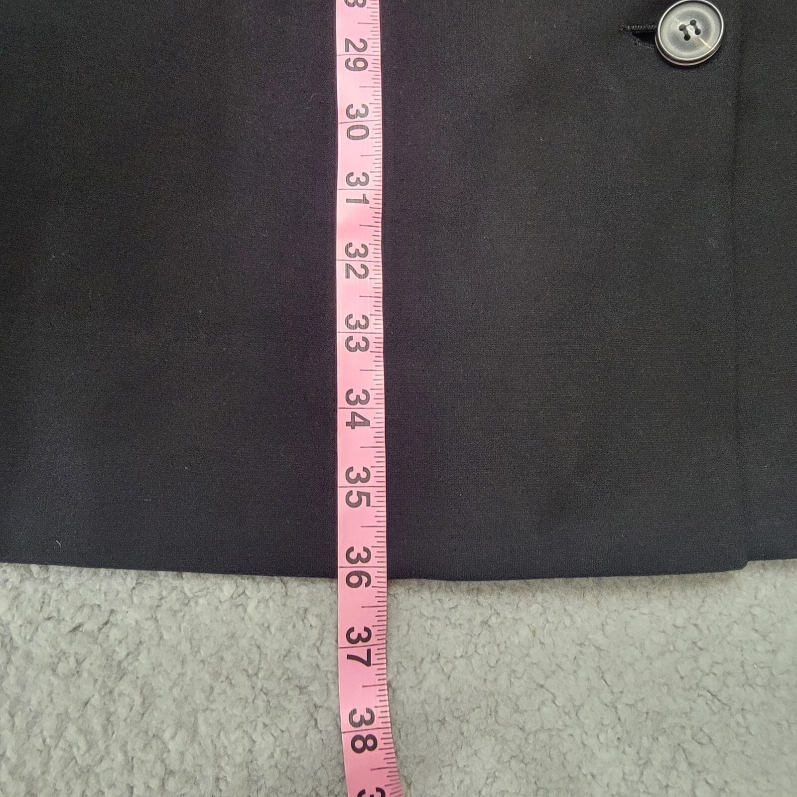 Pearl by Lela Rose Ponte Button Front Shift Dress 8 Black Sleeveless Pockets