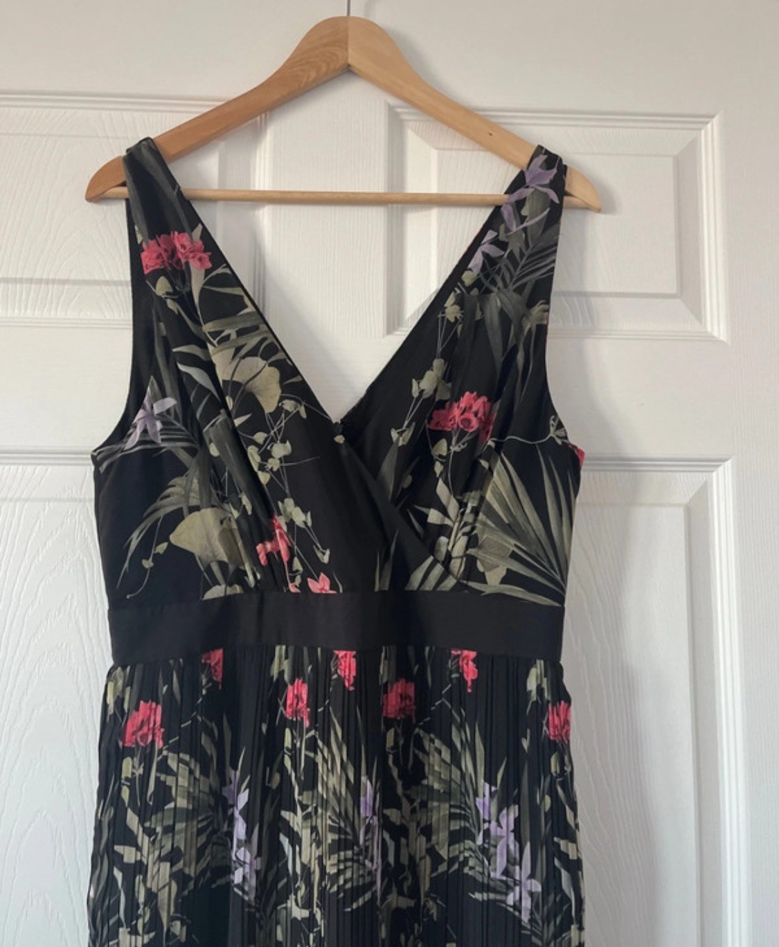 TED Baker ‘Malinae’ Floral Midi Dress size 3 12 rrp £199 wedding races cruise