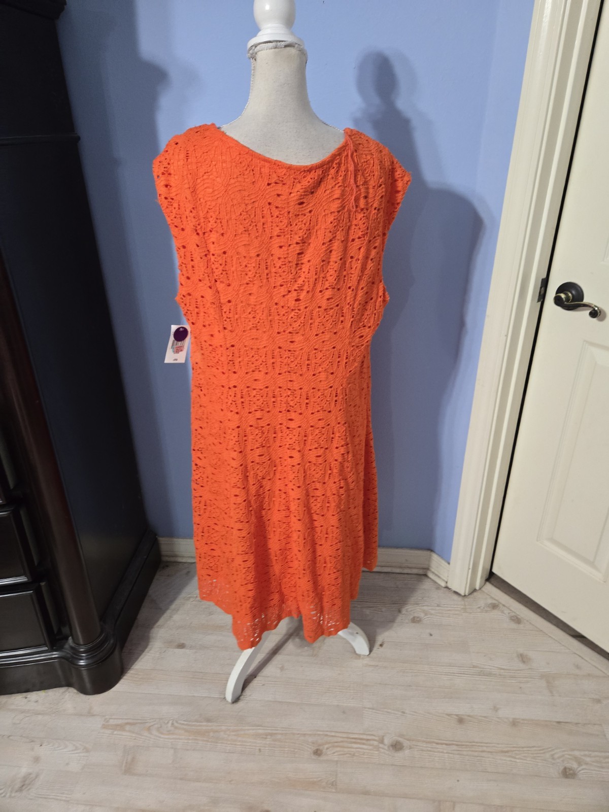 RN Studio Size 24W Dress Womens Orange Vneck