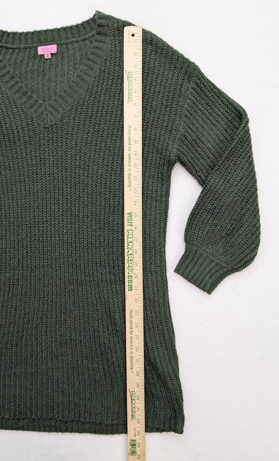 Mi Ami for Francesca’s Women’s Sweater Dress Size M Green