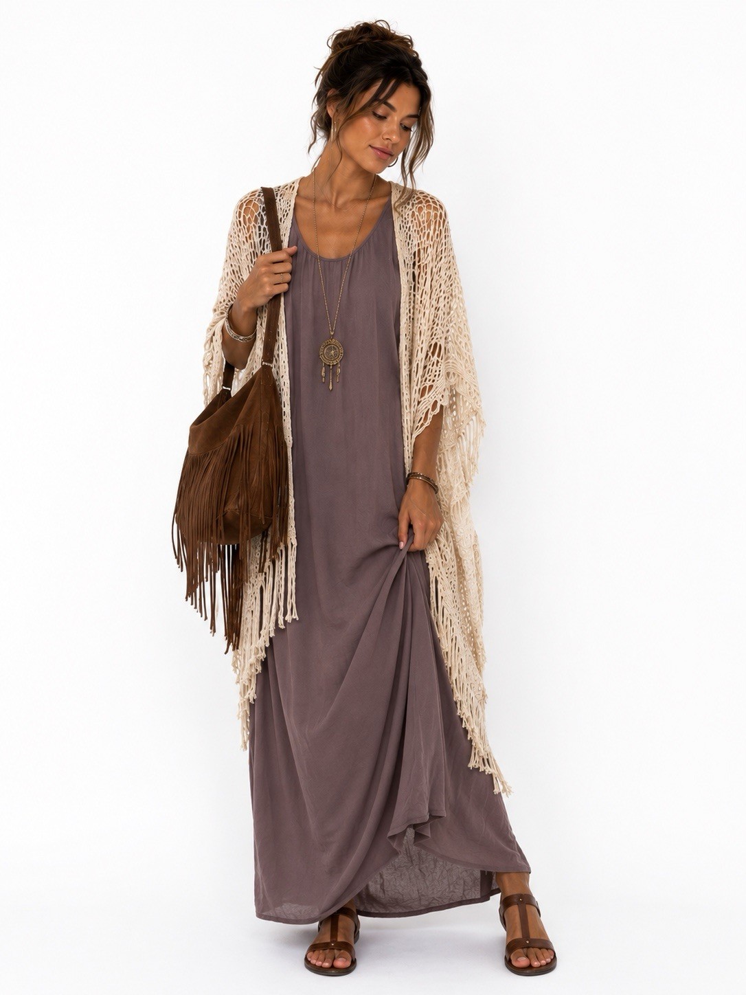Haven Well Within Womens Sleeveless Maxi Dress Gray Size Small