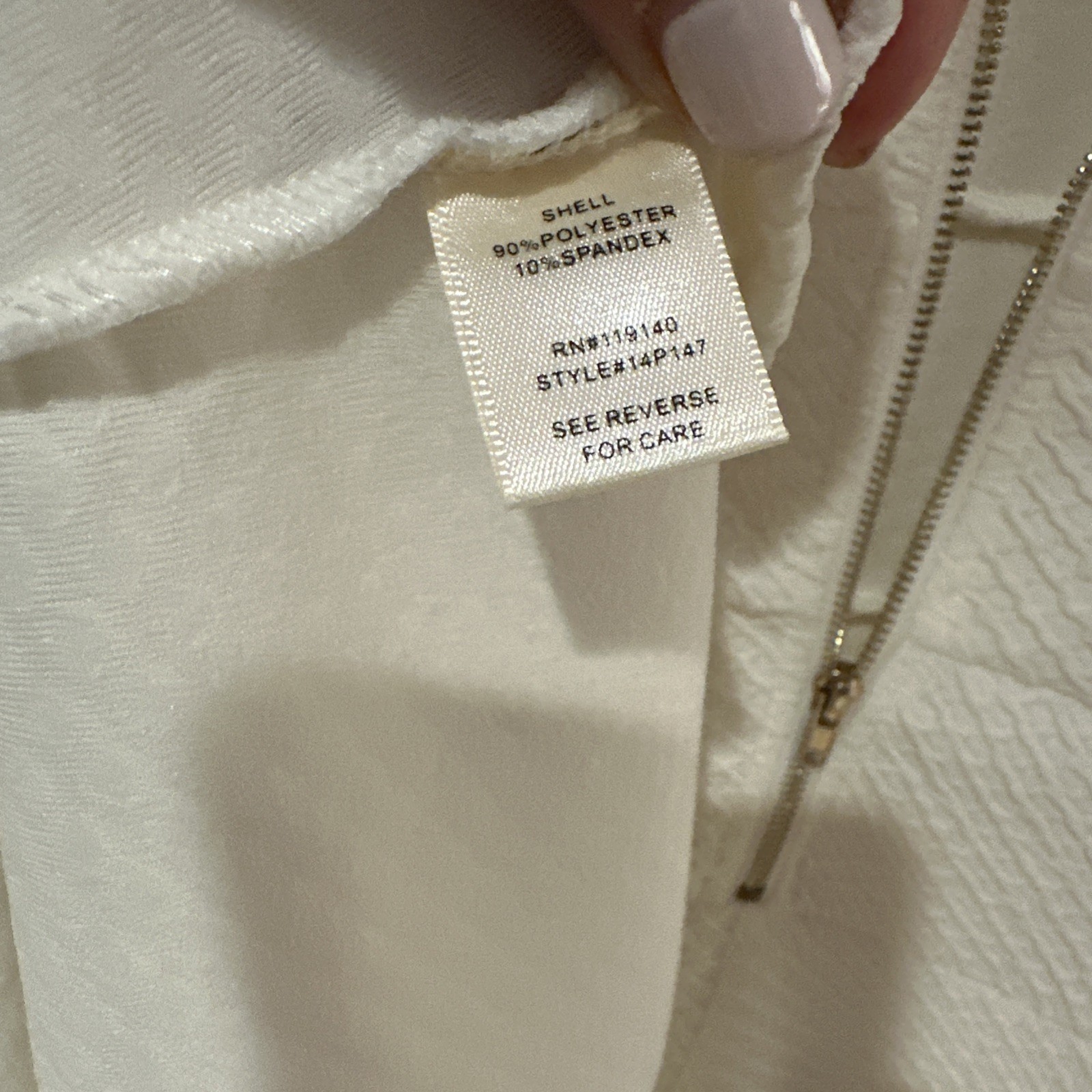 Double Zero Off White Cream Sleeveless A- Line Drop Waist Stretch Dress Small