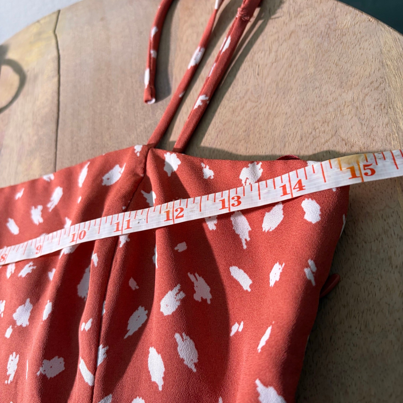 Lola Grace, deep orange polka cami dress, junior’s XS