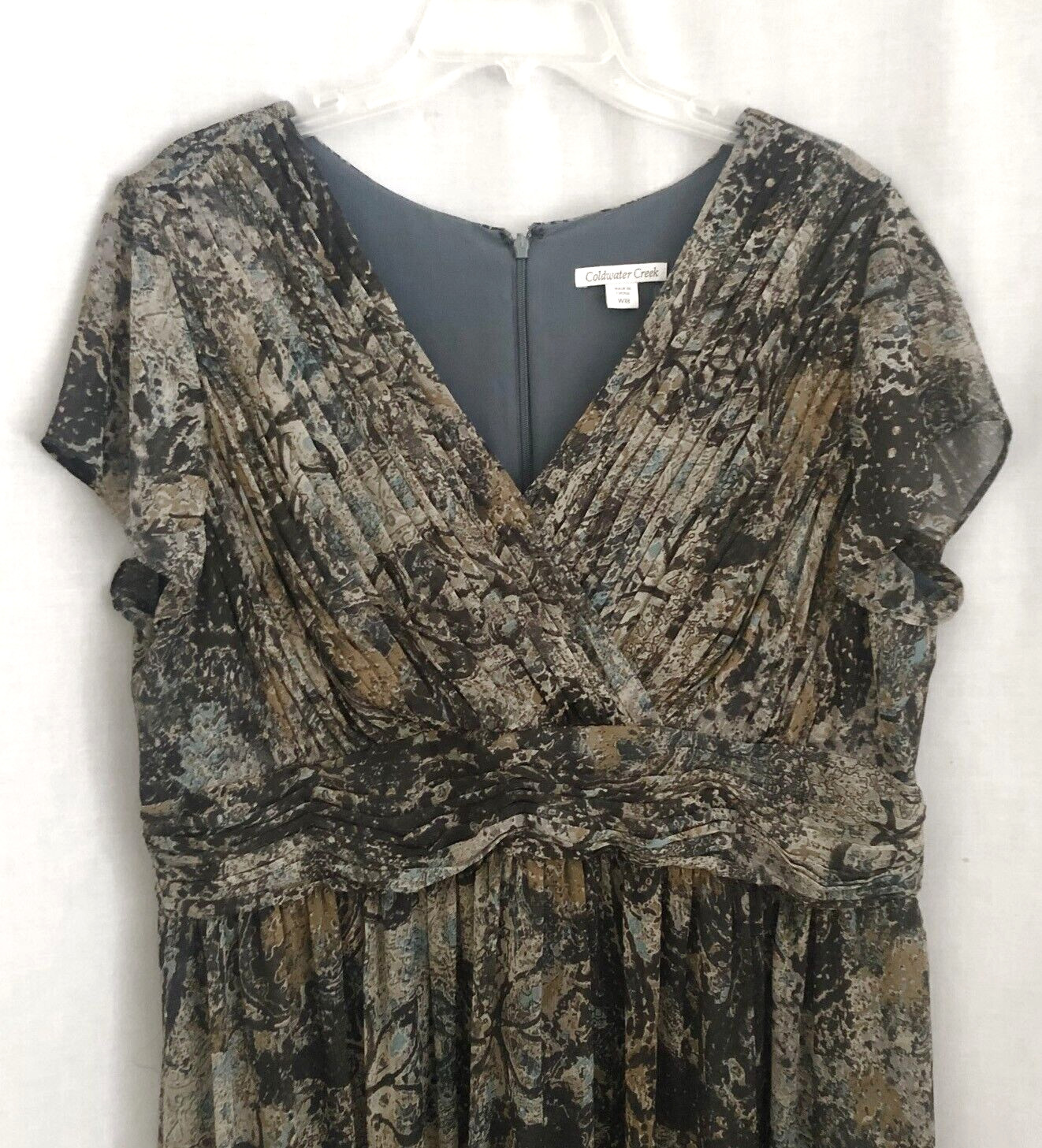 Coldwater Creek Midi Dress Size 16W-18W Vacation Evenings Anytime
