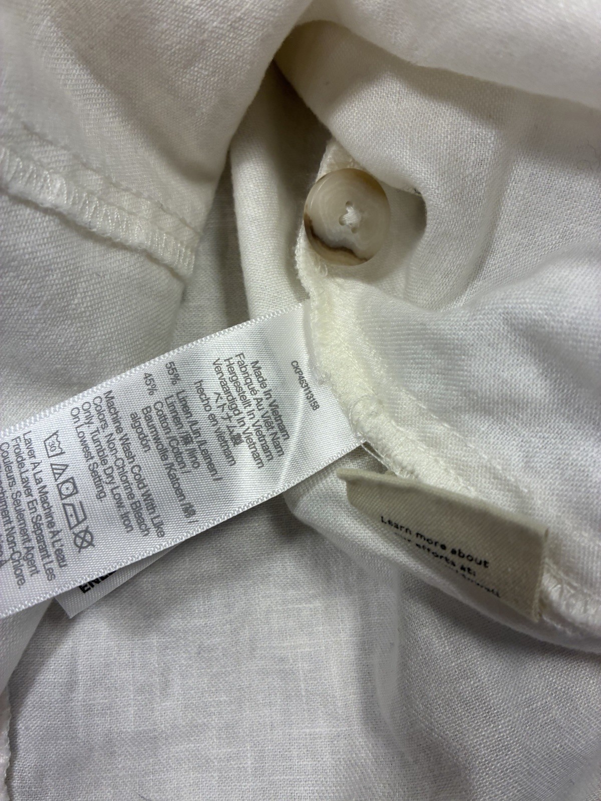 Madewell Linen-Cotton Princess-Seamed Midi Dress Women’s Sz S White