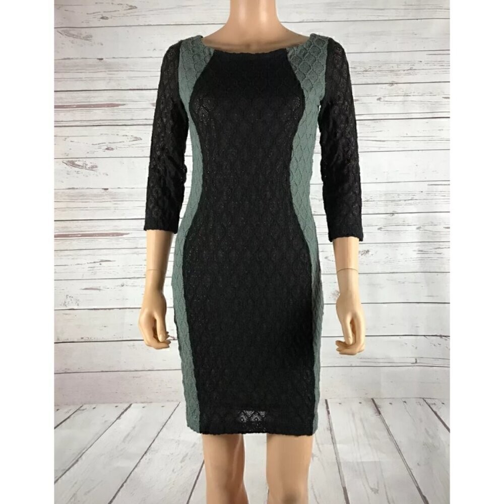 Bailey 44 Knit Lace Colorblock Sheath Dress NWT MEDIUM
