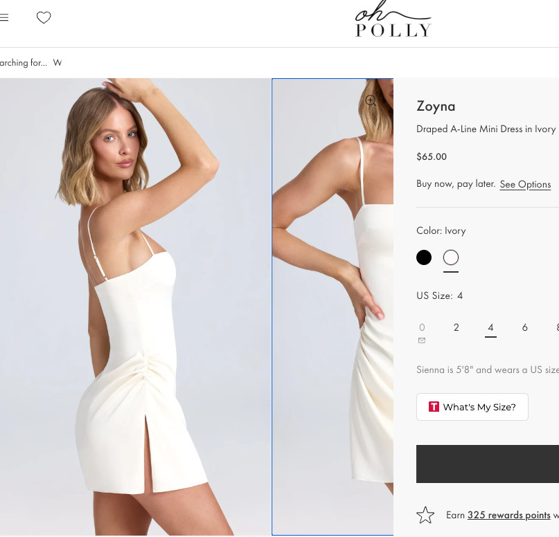 Zoyna Draped A-Line Mini Dress Oh polly