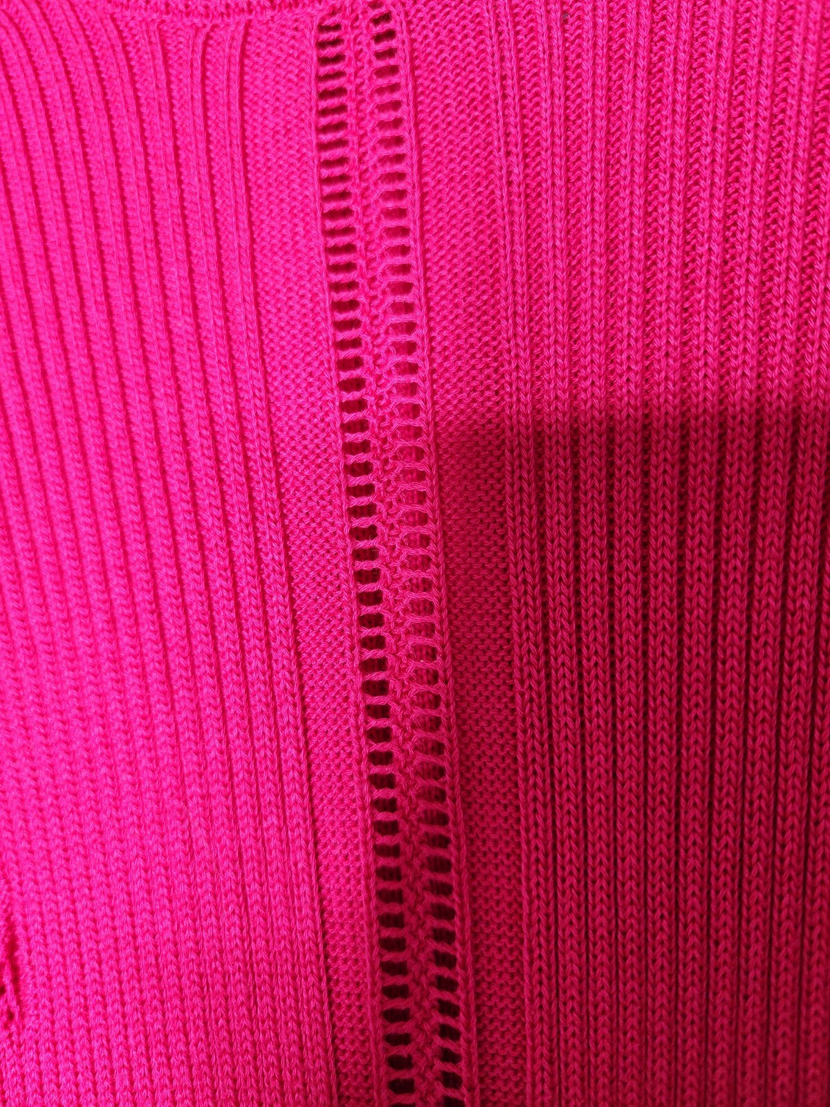Cedric Charlier Colorblock Knit Midi Dress in Navy and Dark Pink Size 2