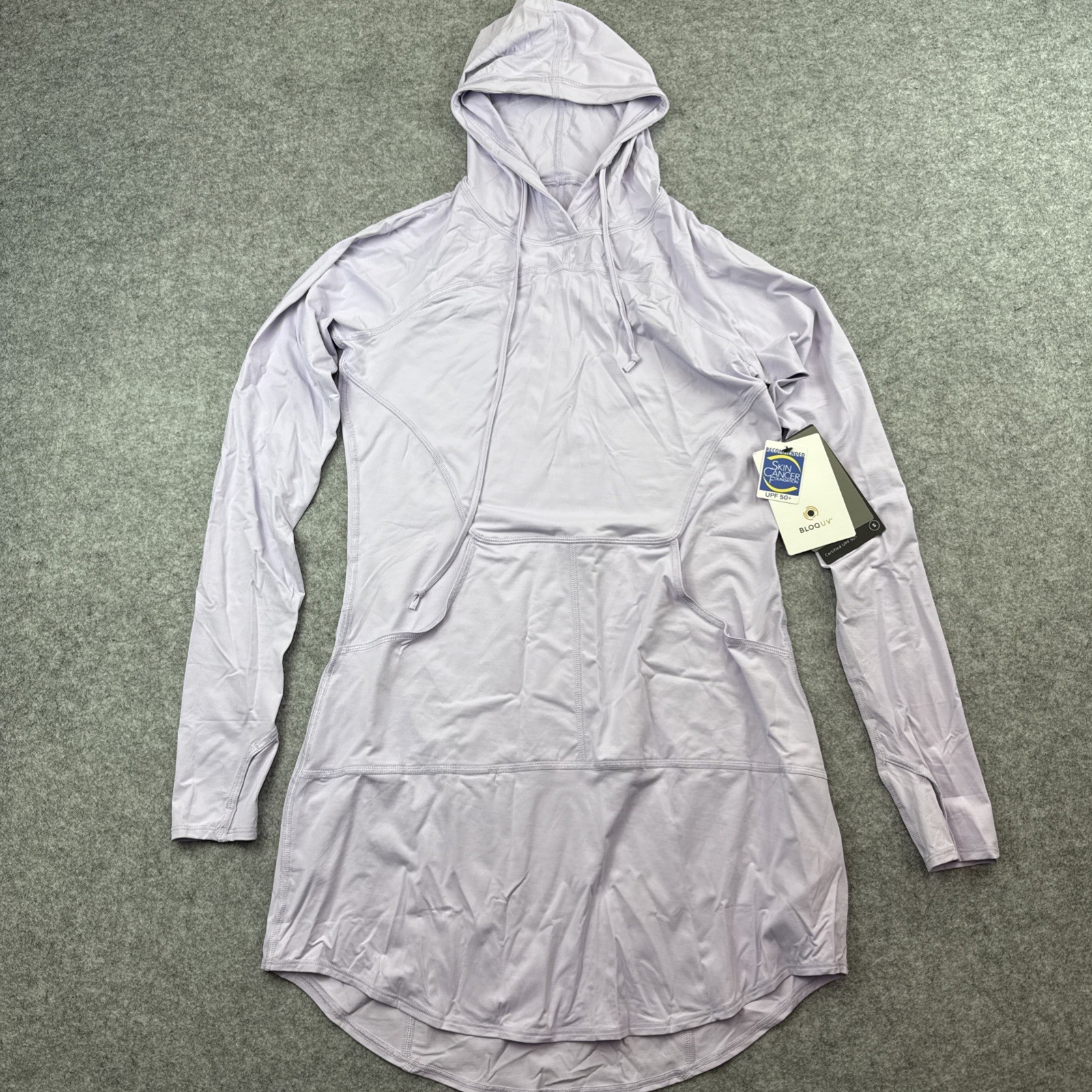 BloqUV NWT UPF 50+ Sun Protection Hoodie Dress Small Lavender
