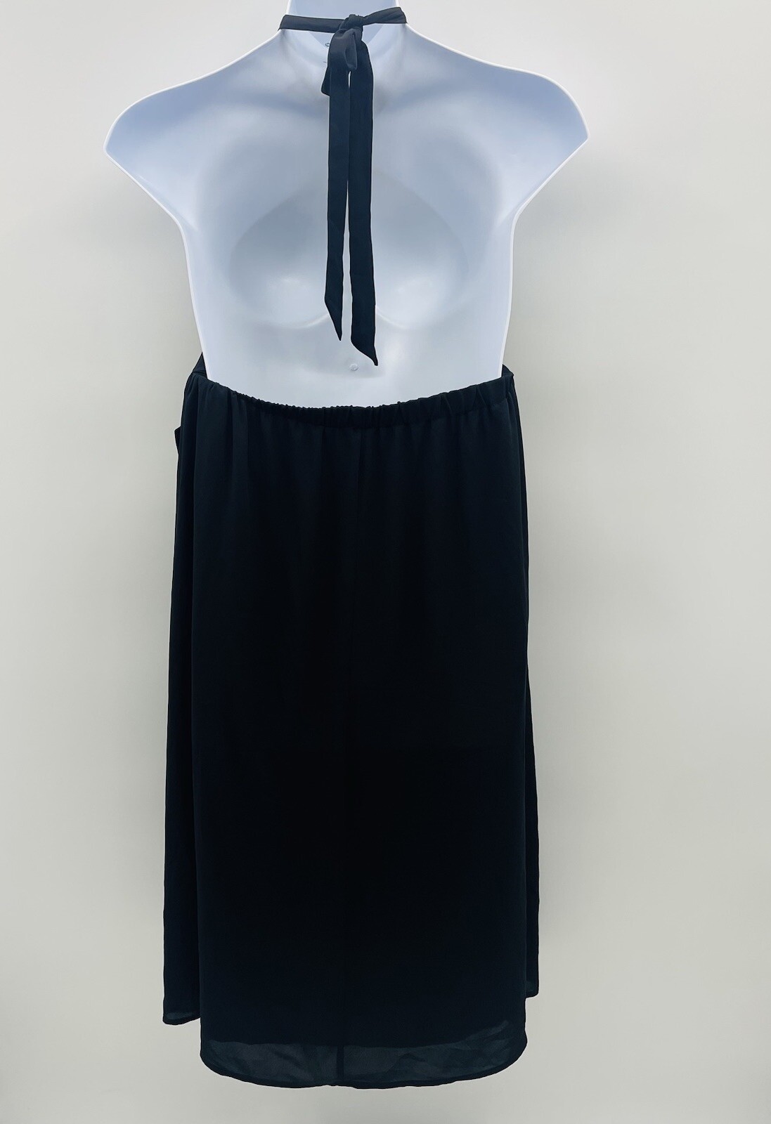 INC International Concepts Womens Size XL Halter-Neck Midi Dress Black $89 033