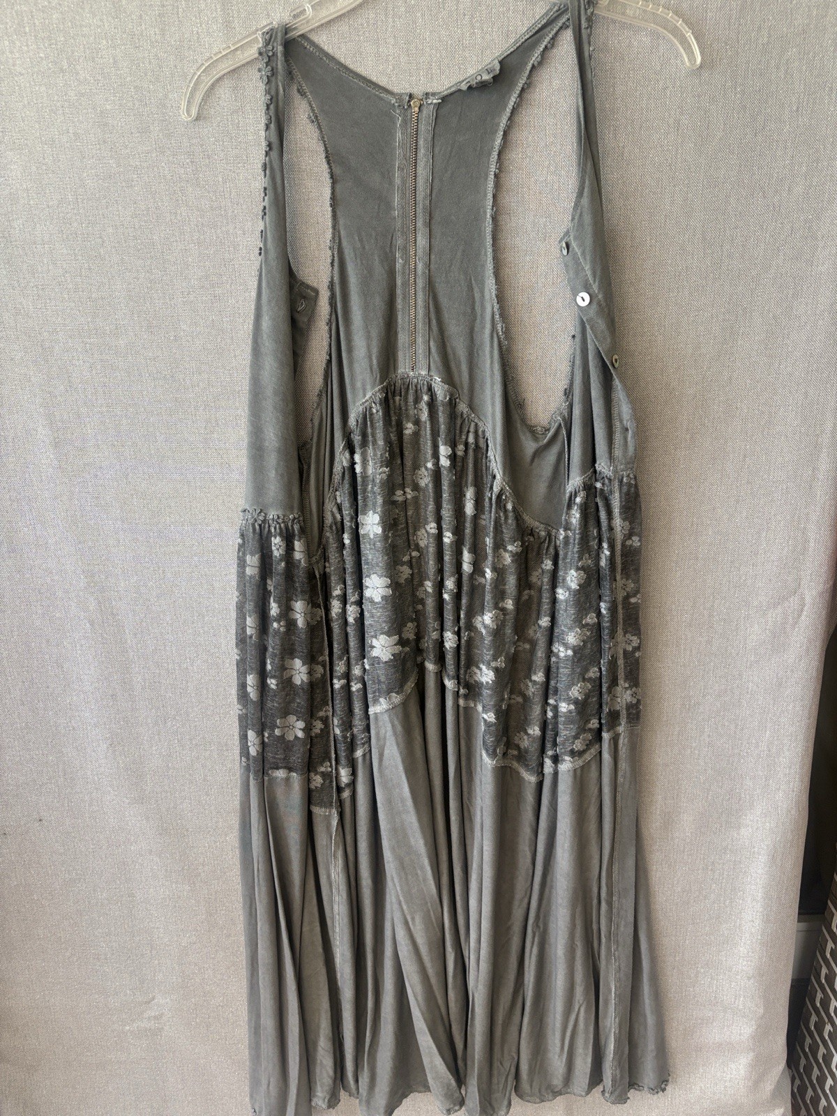 POL 3 Button Open front dress, Duster, Size small, lace insert Wear open or Clad