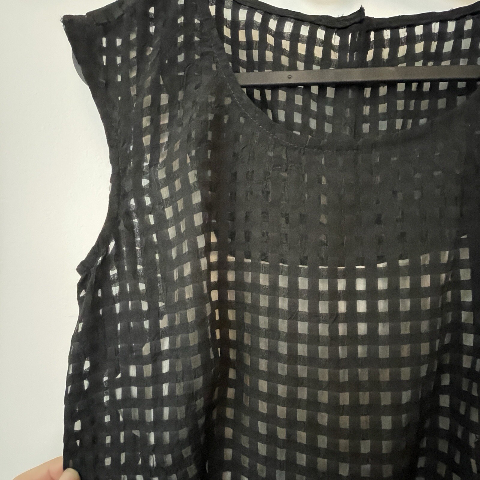Chetta B. Black White A-line Organza/tulle Dress Women’s size 6 Whimsigoth Hoco