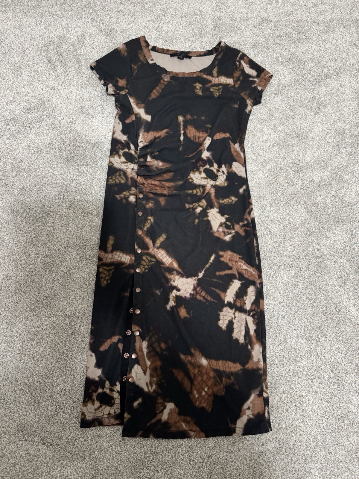 ALLSAINTS HATTI TYDY DRESS, Size 4, Knee Length, Snap Slit