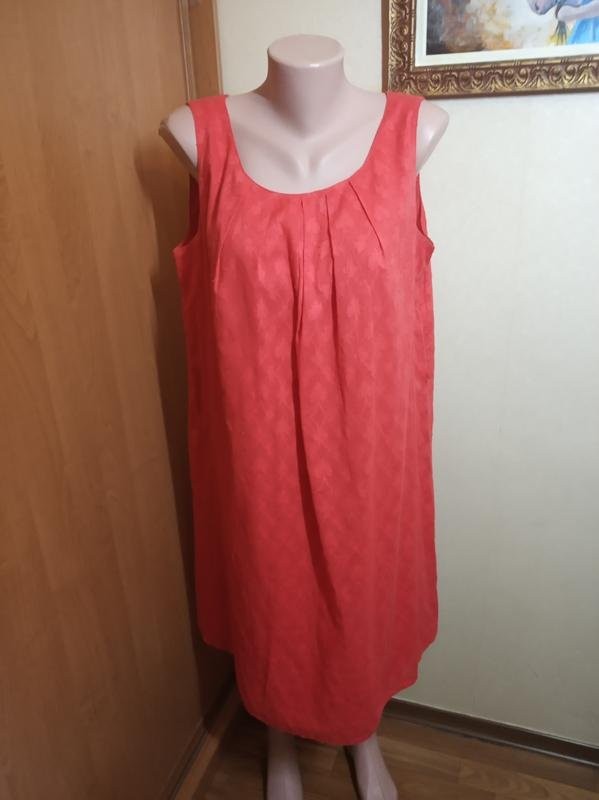 Women Monsoon Dress Red 40 / L #NN7B