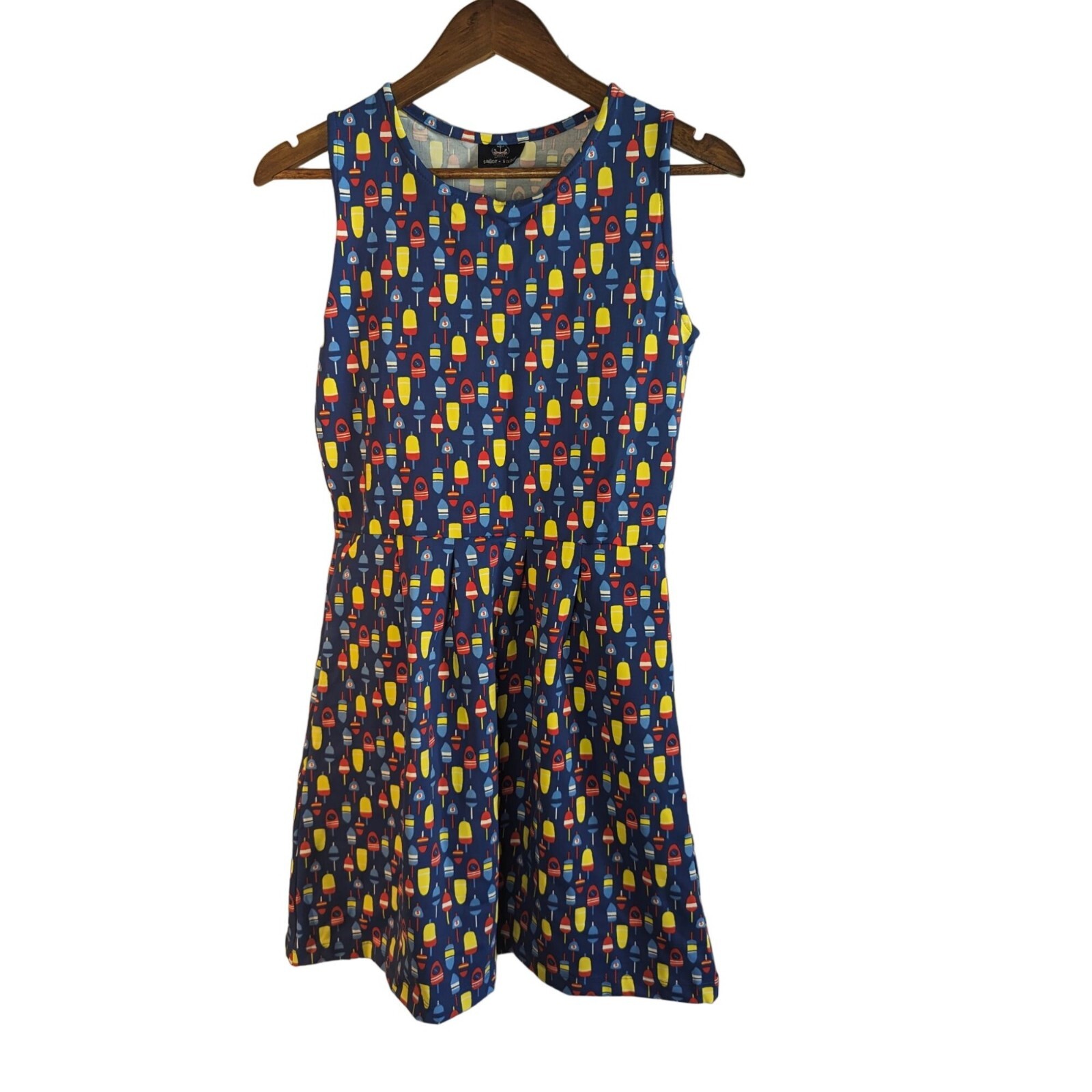 Sailor Sailor Novelty Print Nautical Themed Buoys UPF 50+ Women’s Dress Sz XS