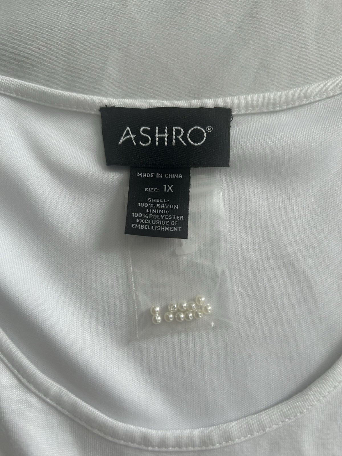 Ashro Beaded Tiered Maxi Dress Womens Size 1X White Classic Boho Neutral NWT
