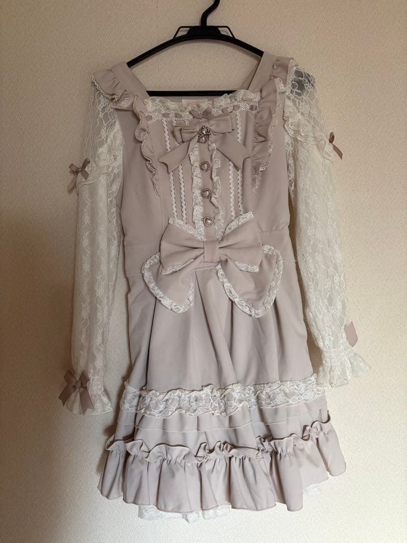 LIZ LISA Tiara Ribbon Tiered Dress 6145