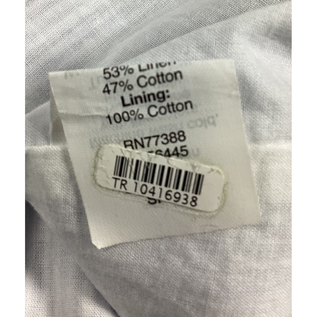 J.Crew Blue White Striped Ruffle V-Neck Linen Cotton Dress 4 G4451 4th of July