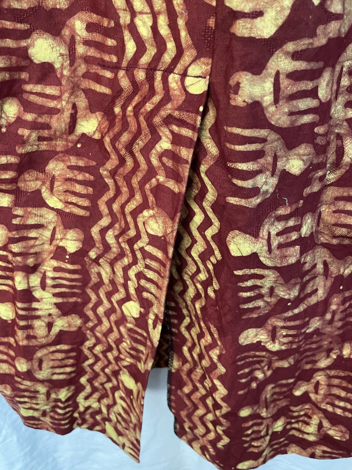African 100% cotton Long Sundress Genuine Ankara wax batik GHANA zip Handmade L