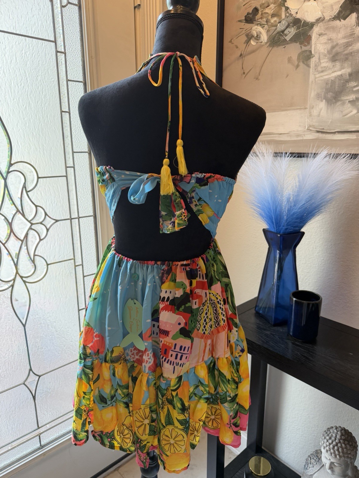Antica Sartoria 2026 Positano Halter Dress Capri By The Sea NWT O/S
