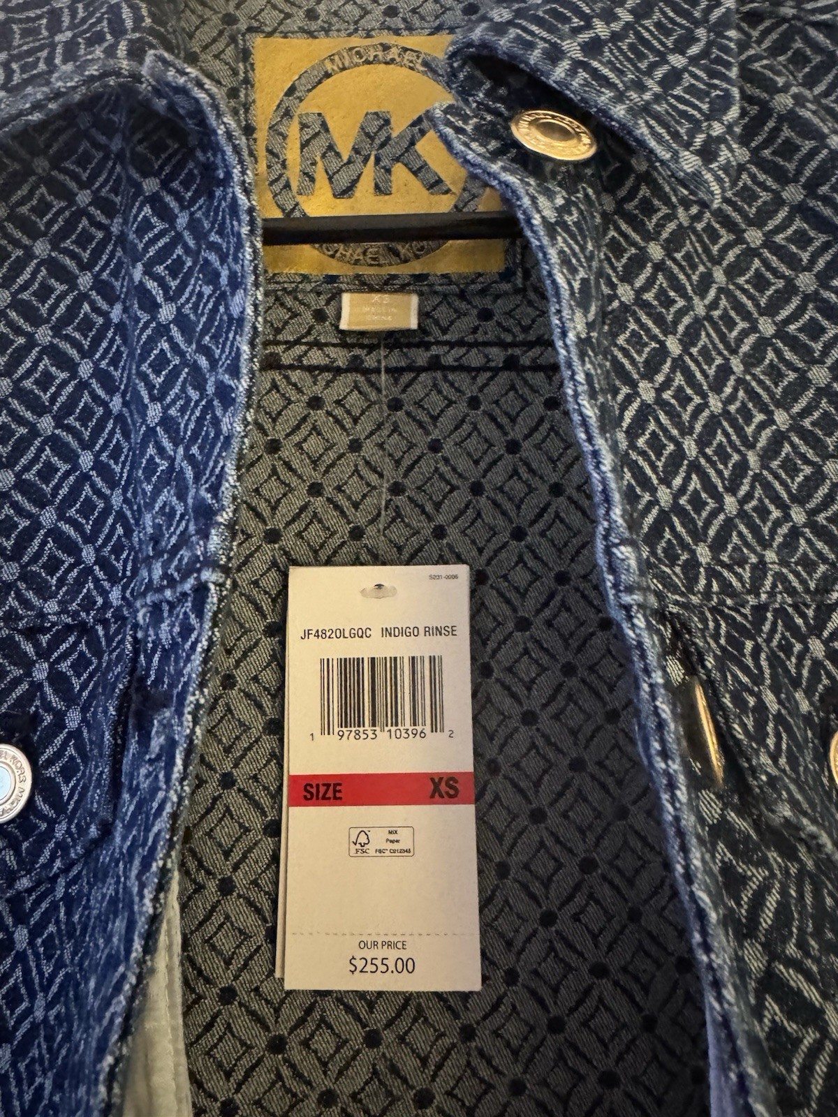 michael kors denim dress xs NWT