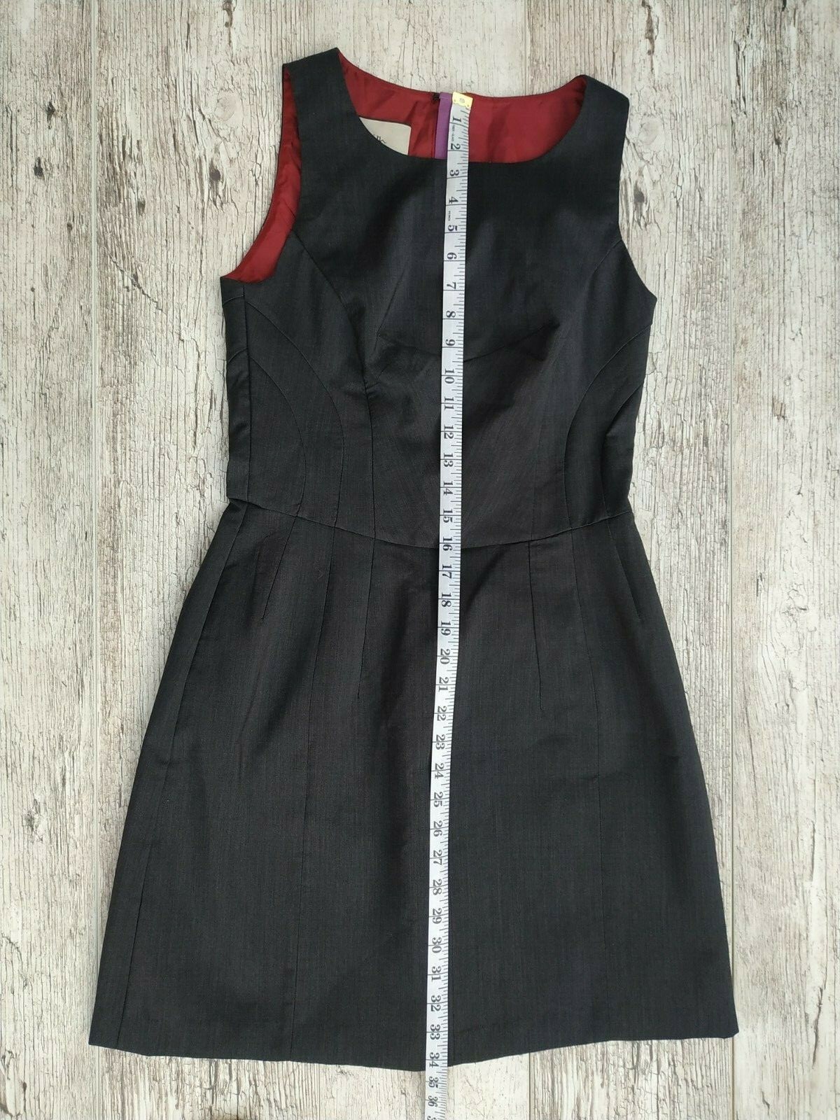 Paul Smith Grey 100% WOOL Shift Style Dress, Size 42