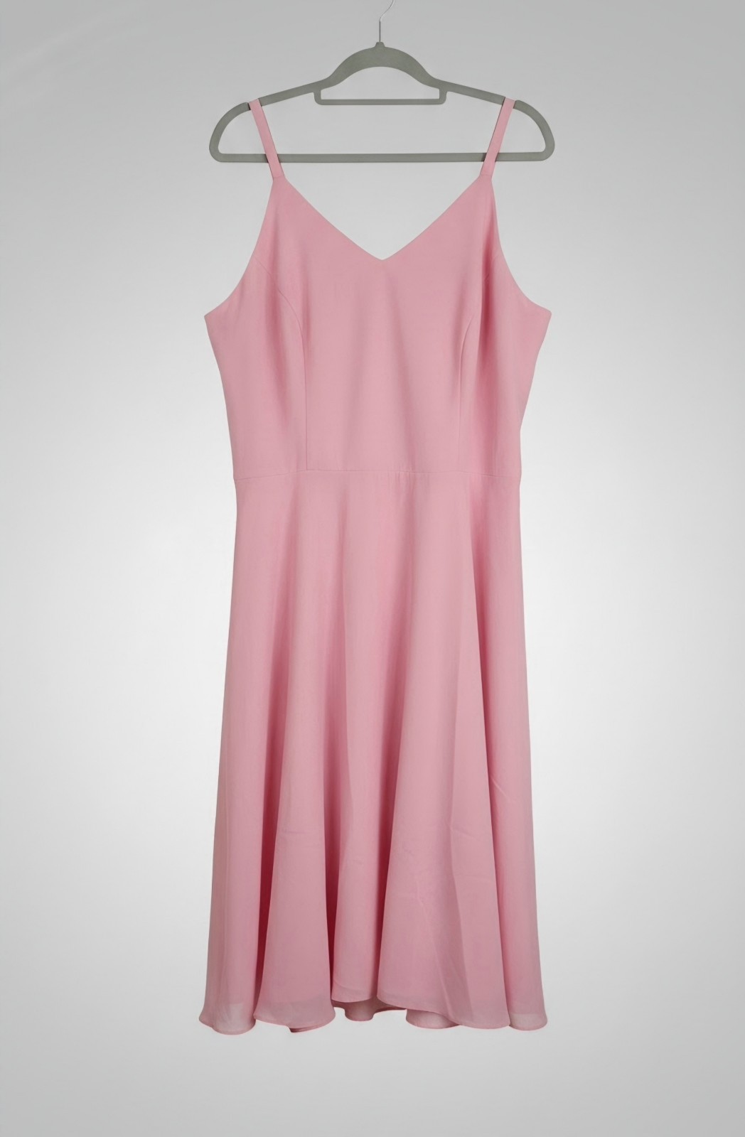 Women’s Rose Pink Sleeveless Cotton Summer Dress with Pockets, Spaghetti Straps