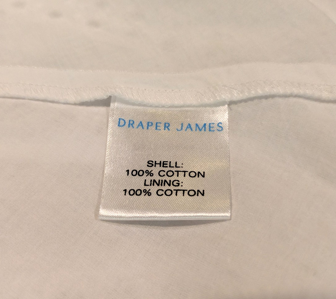 Draper James Eyelet V Net Dress Size 6 Sleeveless Lined Cotton