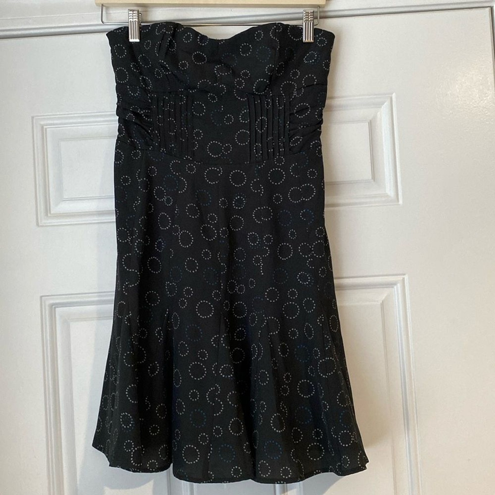 NWT NEW American Eagle Circle Print Strapless Mini Dress Sweetheart Neck Size 2
