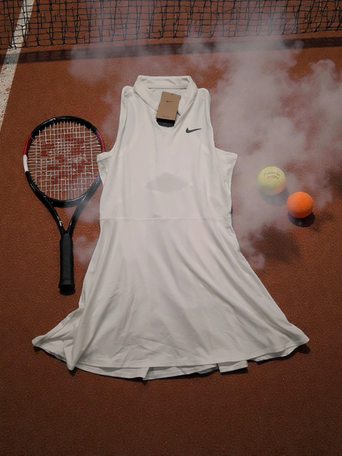 Nike Court Dri-Fit Victory Women’s Tennis Dress Size Large L White DD8730-100