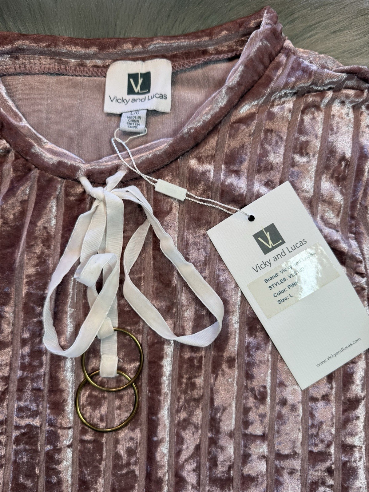 NWT Vicky And Lucas Pink Velvet Midi Mermaid Dress White Polka Dot Tulle Large