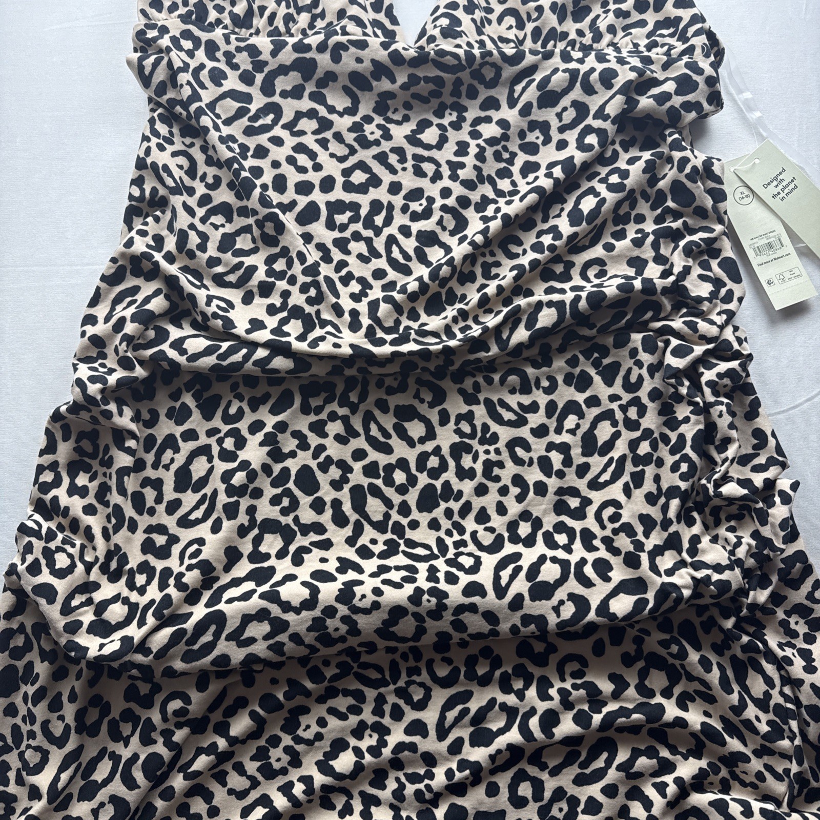 No Boundaries NWT Women’s Halter Maxi Dress Size XL cheetah Print Body Con