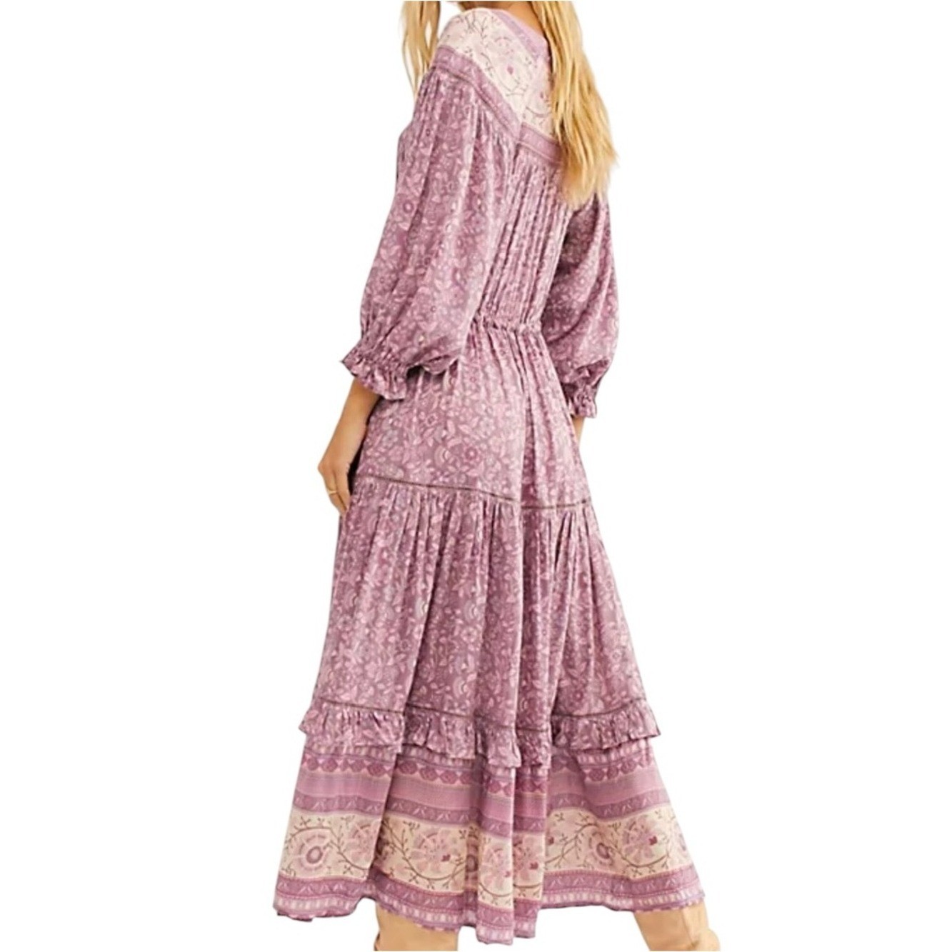 Spell & The Gypsy Collective Dahlia Gown in Mulberry Size Small