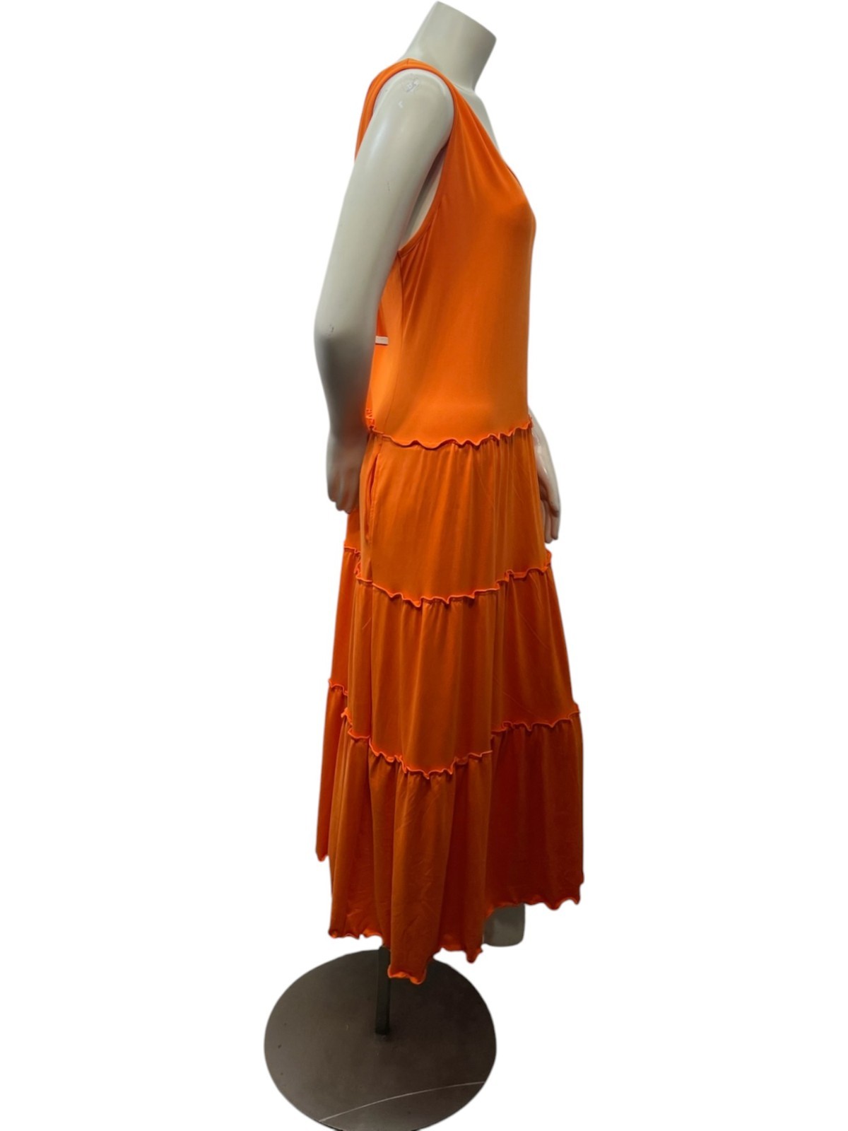 White Mark Dress Womens Plus Size 2XL Orange Sleveless Stretch New