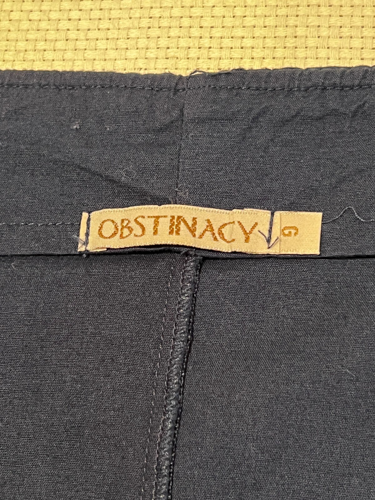 OBSTINACY Brazil Navy Blue Strapless Floral Embroidered Dress Size Large
