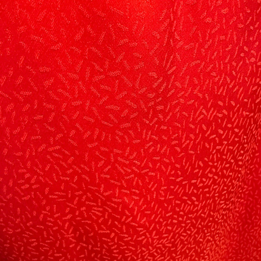 Renata Red Print Satin Dress